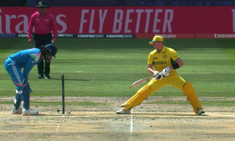 VIDEO: स्टीव स्मिथ की किस्मत रही बुलंद, स्टंप पर लगी गेंद लेकिन नहीं गिरी बेल्स