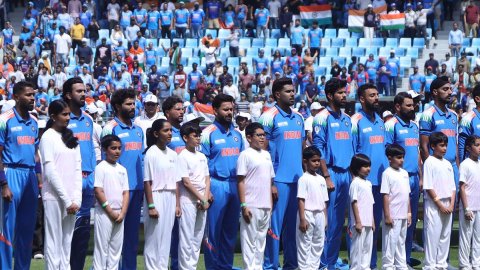 Champions Trophy: Indian team wears black armbands against Australia to honour Padmakar Shivalkar