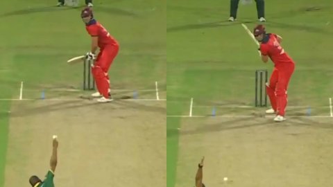 VIDEO: बॉडी बिल्डर क्रिस ट्रेमलेट ने बैट से मचाया गदर, फिलैंडर को मारे तीन लगातार छक्के