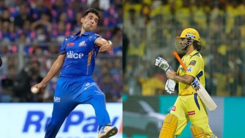 VIDEO: अंशुल कंबोज ने डाली धोनी को तेज़तर्रार यॉर्कर्स, थाला ने भी खेला हेलीकॉप्टर शॉट