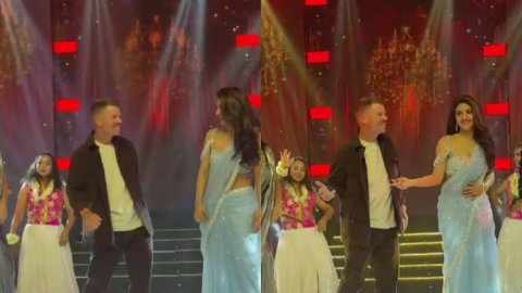 VIDEO: डेविड वॉर्नर ने लगाए श्रीलीला के साथ ठुमके, अपनी मूवी के ट्रेलर लॉन्च पर वॉर्नर ने लूटा मेला