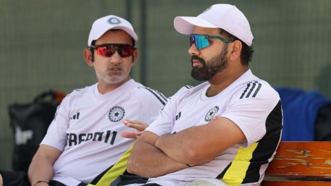 Dubai: Team India’s practice session ahead of their match against Pakistan.