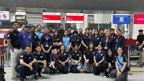 First batch of Indian shooters leaves for Argentina World Cup. Photo credit: NRAI