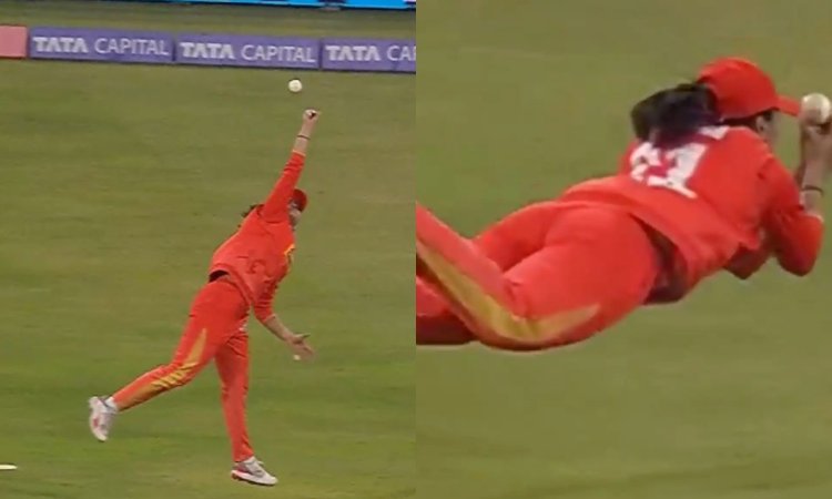 VIDEO: हरलीन देओल बनी सुपरवुमेन, पकड़ने वाली थीं WPL का बेस्ट कैच