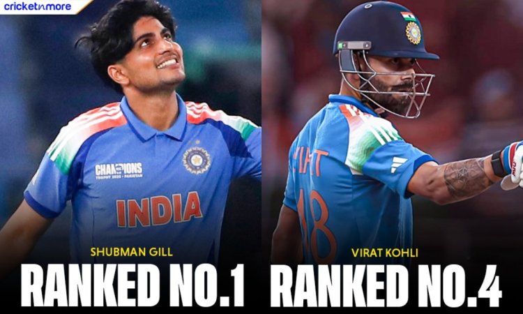 ICC ODI Rankings: विराट कोहली ने रोहित शर्मा को छोड़ा पीछे, शुभमन गिल की नंबर वन की कुर्सी पर खतरा