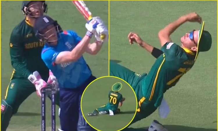 VIDEO: 28 मीटर तक भागे मार्को जेनसन, पकड़ लिया चैंपियंस ट्रॉफी का बेस्ट कैच!