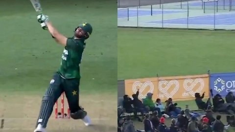 VIDEO:  शाहीन अफरीदी ने मारा 'Monster' छक्का, स्टेडियम के बाहर जाकर गिरी बॉल