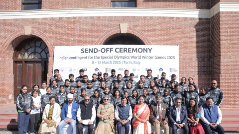 Special Olympics Bharat sends off largest ever Indian contingent for World Winter Games