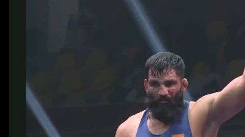 Sunil Kumar wins bronze in Greco-Roman 87 kg division at Senior Asian Wrestling Championship 2025 in