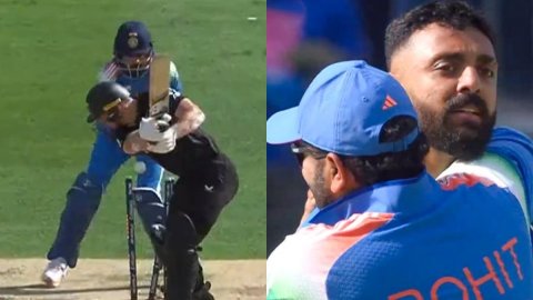 VIDEO: चक्रवर्ती ने डाली गज़ब की बॉल, ग्लेन फिलिप्स को कर डाला क्लीन बोल्ड