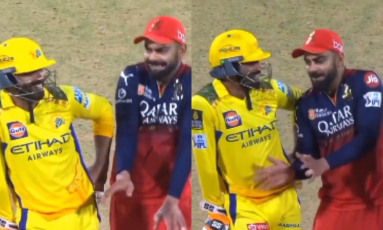 WATCH: विराट कोहली ने जडेजा को लाइव मैच में चिढ़ाया, जीत की खुशी में ले लिए मज़े