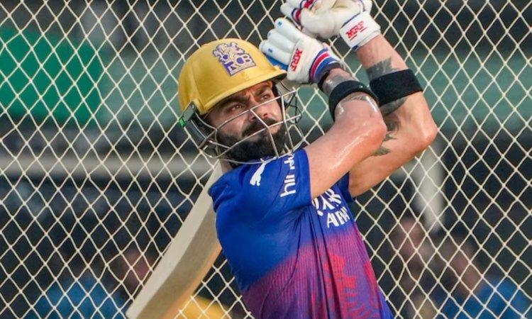 WATCH: किंग कोहली ने RCB की जर्सी में शुरू की प्रैक्टिस, नेट्स में लगाए एक से बढ़कर एक खूबसूरत शॉट्स