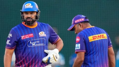 चोट के बाद Rohit Sharma ने थामा बल्ला, लेकिन क्या RCB के खिलाफ उतरेंगे मैदान में? चोट के बाद Rohit Sharma ने थामा बल्ला, लेकिन क्या RCB के खिलाफ उतरेंगे मैदान में?