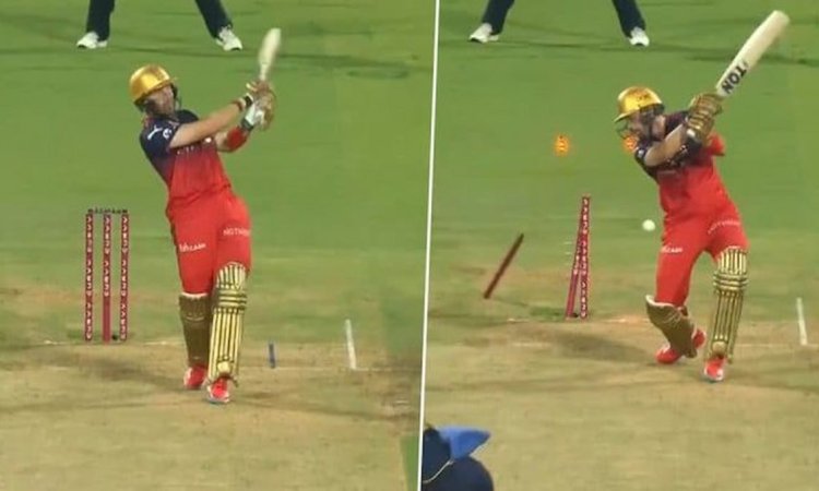 105 मीटर के छक्के के बाद सिराज का पलटवार, अगली ही गेंद पर स्टंप उखाड़े; देखिए Video