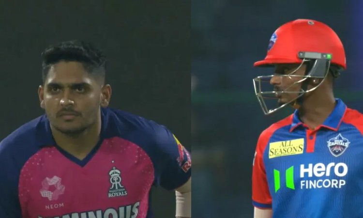 4,4,6,4,4: अभिषेक पोरेल ने एक ओवर में तुषार देशपांडे की बखिया उधेड़ी; देखें VIDEO