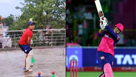 VIDEO: कोविड में क्रिकेट मैदान बंद, तो वैभव ने घर की छत को बना लिया था अपना मैदान