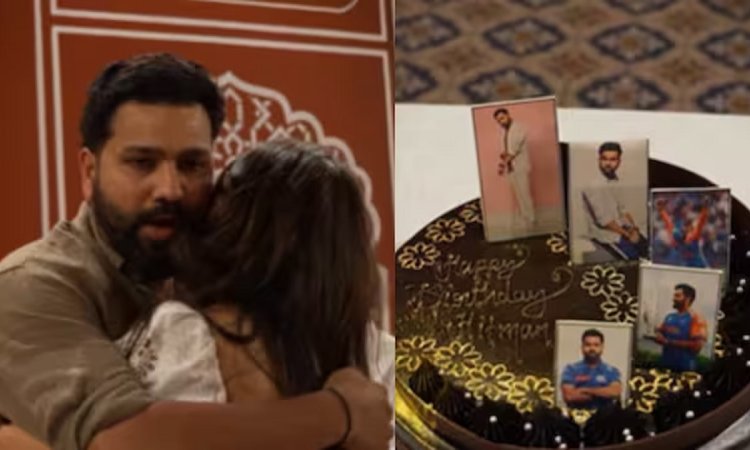 पोलार्ड से लेकर सूर्या तक, रोहित शर्मा के बर्थडे पर दिखा MI टीम का जबरदस्त प्यार; देखिए VIDEO पोलार्ड से लेकर सूर्या तक, रोहित शर्मा के बर्थडे पर दिखा MI टीम का जबरदस्त प्यार; देखिए VIDEO
