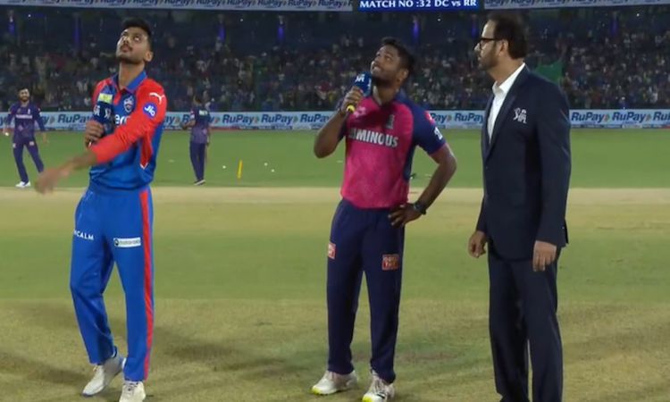 IPL 2025: अरुण जेटली स्टेडियम में टॉस का पासा राजस्थान के पक्ष में, पहले गेंदबाज़ी का फैसला