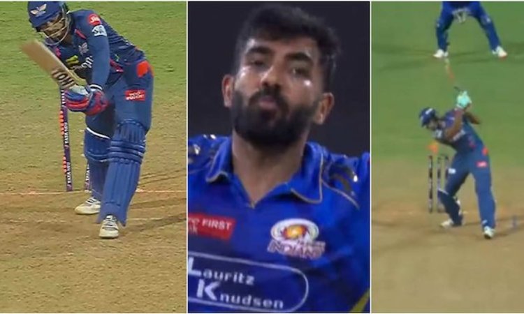 जसप्रीत बुमराह का यॉर्कर शो: समद और आवेश को लगातार दो गेंदों पर किया क्लीन बोल्ड; देखिए VIDEO