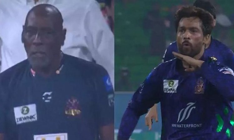 बाबर को आउट कर बेकाबू हो गए मोहम्मद आमिर, विव रिचर्ड्स को कराना पड़ा शांत; देखिए VIDEO