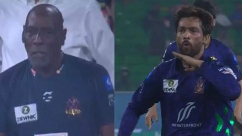 बाबर को आउट कर बेकाबू हो गए मोहम्मद आमिर, विव रिचर्ड्स को कराना पड़ा शांत; देखिए VIDEO