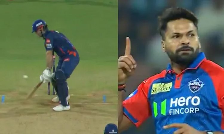 VIDEO: मुकेश कुमार की जादुई यॉर्कर ने उड़ा दिया मार्श का ऑफ-स्टंप, दिलचस्प रिवर्स स्विंग