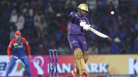 रघुवंशी-रिंकू की साझेदारी और पॉवरप्ले के तूफान से कोलकाता ने दिल्ली को दिया 205 रन का टारगेट