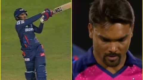 23 साल के Abdul Samad ने नहीं किया Sandeep Sharma का लिहाज़, 5 गेंदों में ठोके 4 मॉन्स्टर छक्के; देख