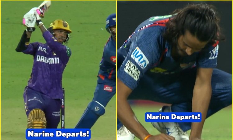 नहीं सुधर रहे Digvesh Singh Rathi, अब Sunil Narine को आउट करने के बाद किया ऐसा सेलिब्रेशन; देखें VID