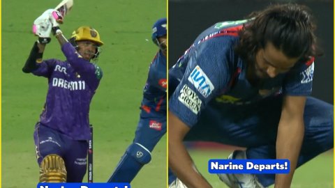 नहीं सुधर रहे Digvesh Singh Rathi, अब Sunil Narine को आउट करने के बाद किया ऐसा सेलिब्रेशन; देखें VID नहीं सुधर रहे Digvesh Singh Rathi, अब Sunil Narine को आउट करने के बाद किया ऐसा सेलिब्रेशन; देखें VID