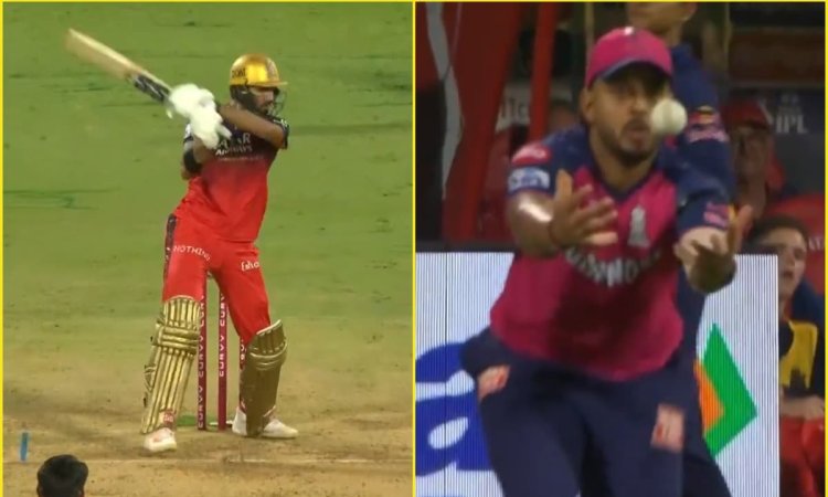 हद करते हो राणा जी! Nitish Rana ने गिरते-पड़ते 5 बार में पकड़ा Devdutt Padikkal का आसान कैच; देखें V