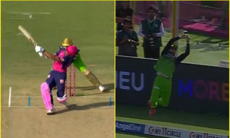 फिल साल्ट Rocked यशस्वी जायसवाल Shocked! बाउंड्री पर हवा में उड़कर रोका छक्का; देखें VIDEO