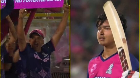 VIDEO: व्हीलचेयर छोड़ टूटे पैर पर खड़े हो गए Rahul Dravid, क्या आपने देखा वैभव सूर्यवंशी की सेंचुरी 
