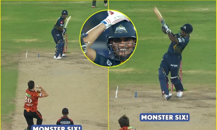 शेरफेन रदरफोर्ड ने पैट कमिंस को मारा मॉन्स्टर सिक्स, देखने लायक था शुभमन गिल का रिएक्शन; देखें VIDEO