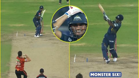 शेरफेन रदरफोर्ड ने पैट कमिंस को मारा मॉन्स्टर सिक्स, देखने लायक था शुभमन गिल का रिएक्शन; देखें VIDEO