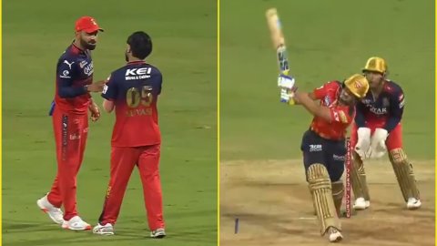 LIVE Match में सुयश को ये क्या ज्ञान दे आए विराट? बॉलर को अगली गेंद पर नेहल वढेरा ने जड़ दिया लंबा छ