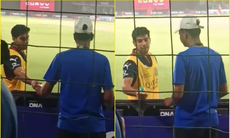 Swastik Chikara ने जीता दिल, DC vs RCB मैच में प्यासे फैंस को पिलाया पानी; देखें VIDEO