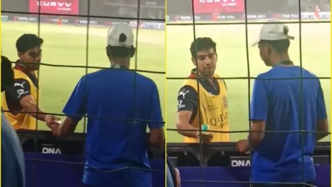Swastik Chikara ने जीता दिल, DC vs RCB मैच में प्यासे फैंस को पिलाया पानी; देखें VIDEO