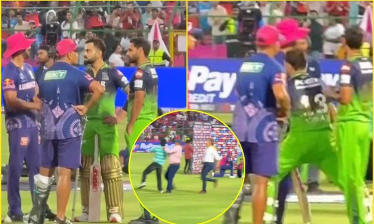 बल्ला उठाकर भागे विराट, देखिए KING KOHLI ने कैसे तोड़ा फैनबॉय का दिल; सोशल मीडिया पर वायरल हुआ VIDEO