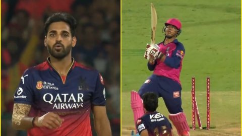 भुवनेश्वर कुमार ने 14 साल के वैभव सूर्यवंशी को सिखाया सबक, छक्का पड़ने के बाद अगली गेंद पर किया क्ली