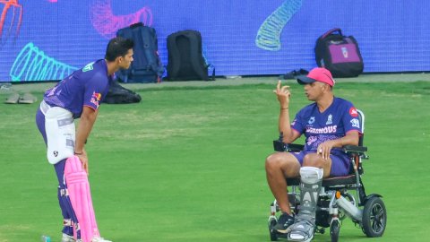 Bengaluru: Training Session Ahead of IPL Match Between RCB and RR