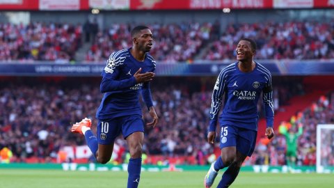 Champions League: Paris battle their way to first-leg SF win over Arsenal