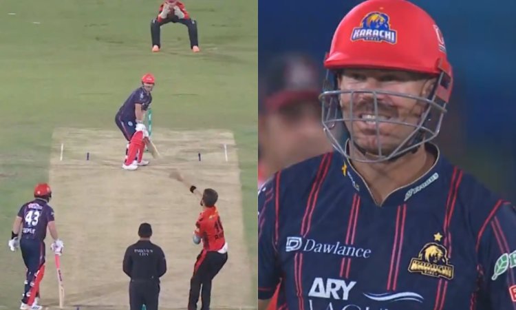VIDEO: शाहीन अफरीदी के सामने फुस्स हुए वॉर्नर, मैच की दूसरी ही बॉल पर हुए आउट