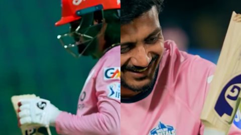 WATCH: नेट्स में टूटा केएल राहुल का बैट, अक्षर पटेल ने ले लिए मज़े