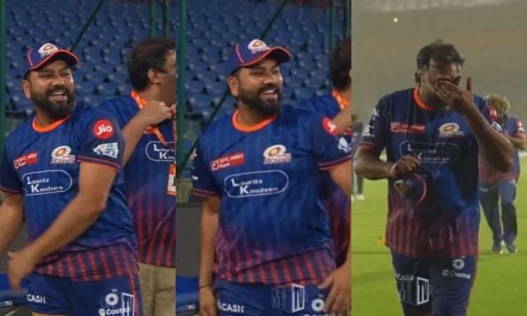 VIDEO: दिल्ली में आंधी के बीच MI ने रोकी प्रैक्टिस, रोहित बोले- 'वापिस आ जाओ'