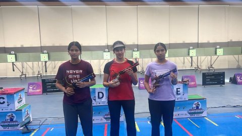 Delhi’s Rashmika Sahgal wins pistol triple crown in the 23rd Kumar Surendra Singh Memorial Shooting 