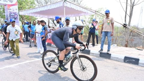 Huafrid Billimoria gains the right to participate in international para-triathlon and para-cycling e