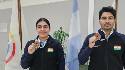 India finishes second overall in year’s first Shooting World Cup