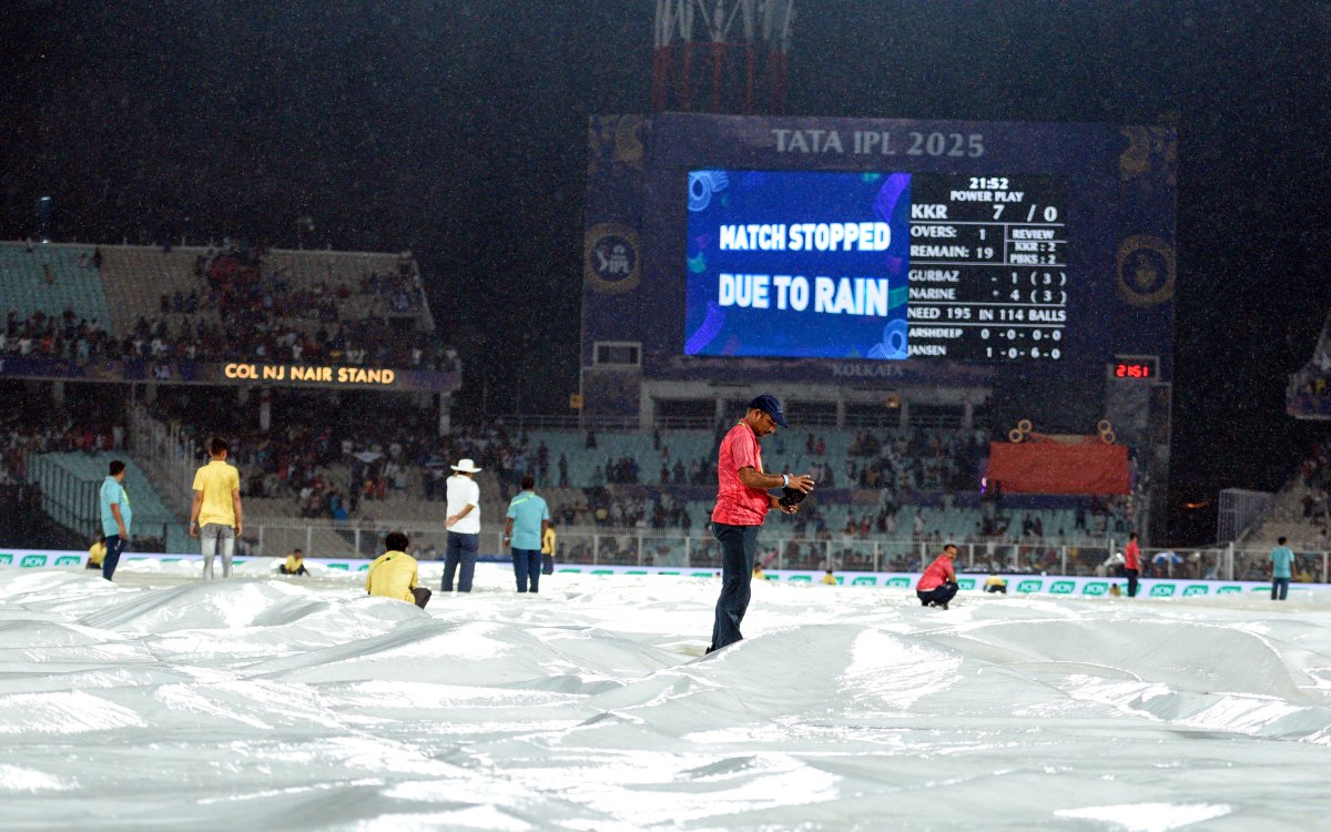 IPL 2025: Rain has final say as KKR, PBKS share points in abandoned clash at Eden Gardens