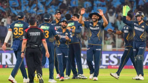 IPL 2025: Sudharsan, bowlers help GT top points table with a 58-run win over RR (ld)
